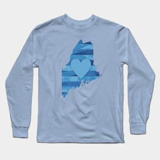 Maine Heart Long Sleeve T-Shirt